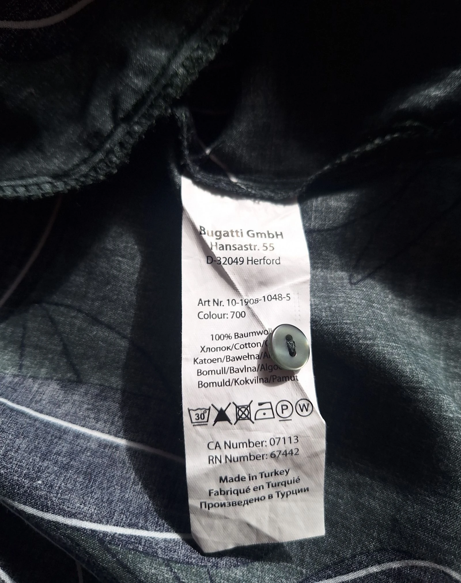 Vestido de verão Bugatti verde/azul-marinho P/36 algodão – photo 7